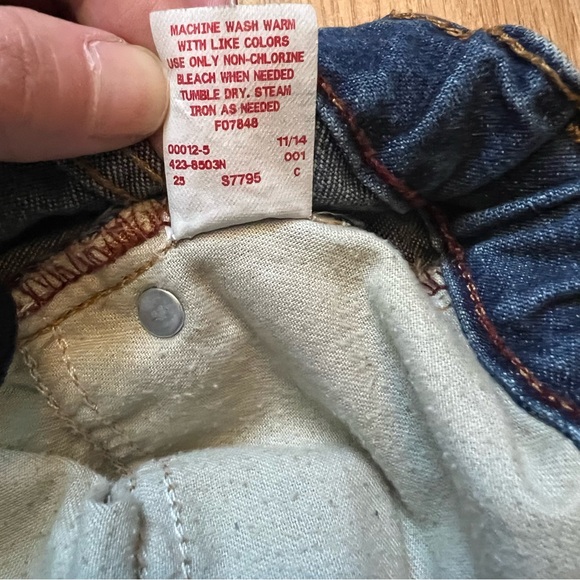 Arizona Jeans Co Relaxed Fit Boy's Size 10 Y2K Adjustable Waist Straight Leg - Picture 7 of 7